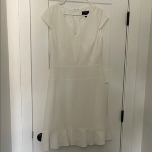 Dress Barn Ivory Cap Sleeve Mini Dress